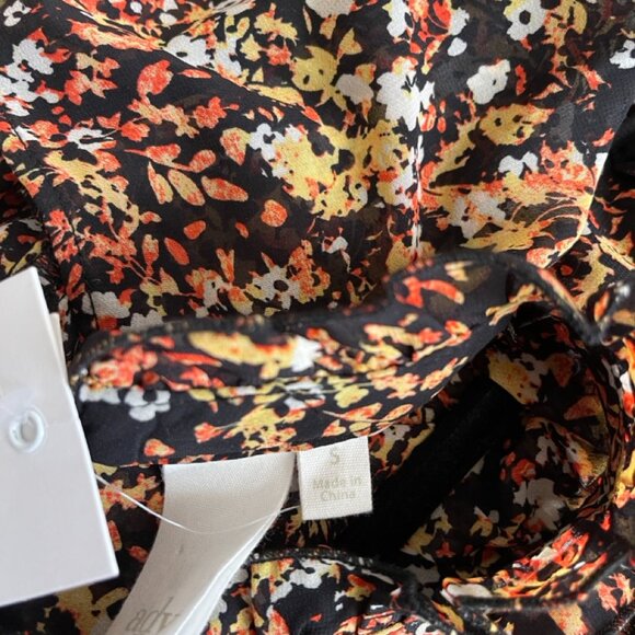 ADYSON PARKER Abstract Foral Ruffle Blouse Size Small NWT!!! - Picture 10 of 12